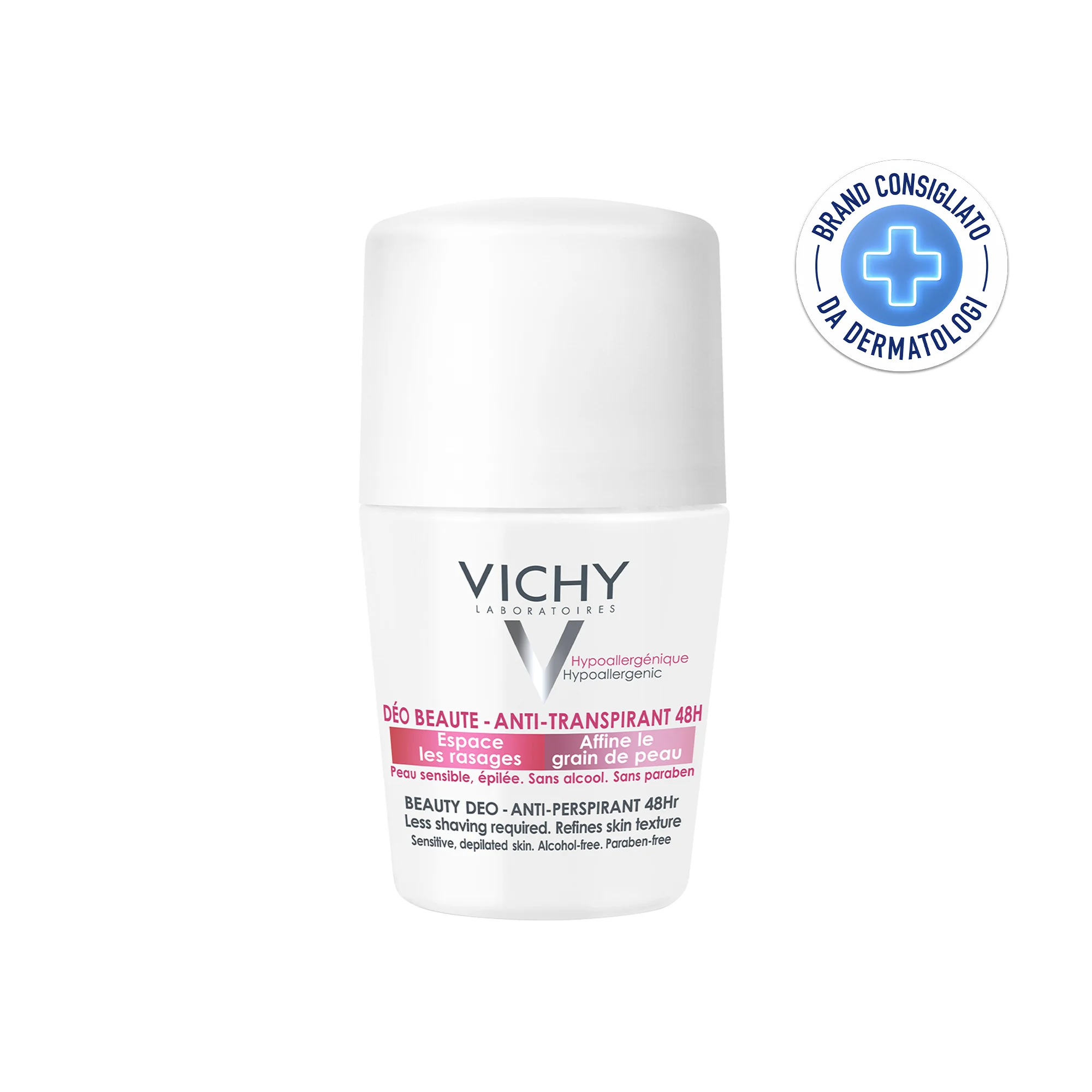 Vichy Deodorante Bellezza Roll-on Antitraspirante 50 ml Pelle Sensibile o Depilata