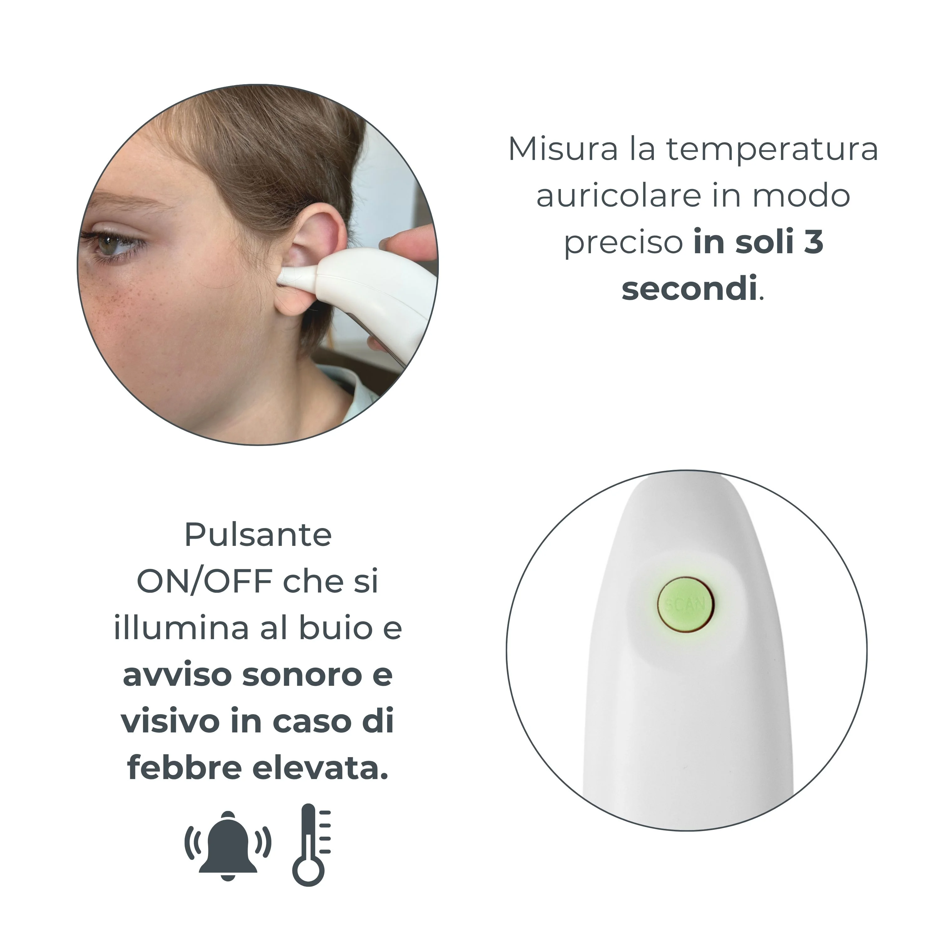 Nuvita Termometro Digitale Auricolare Dispositivo medico