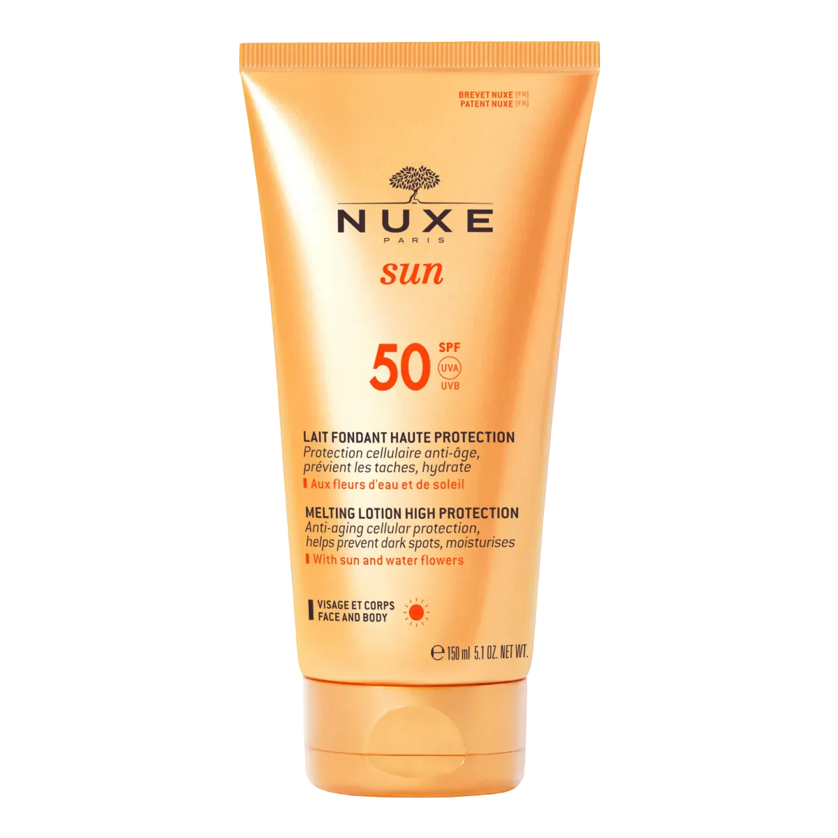 Nuxe Sun Latte Spf50 150 ml Protezione solare viso e corpo