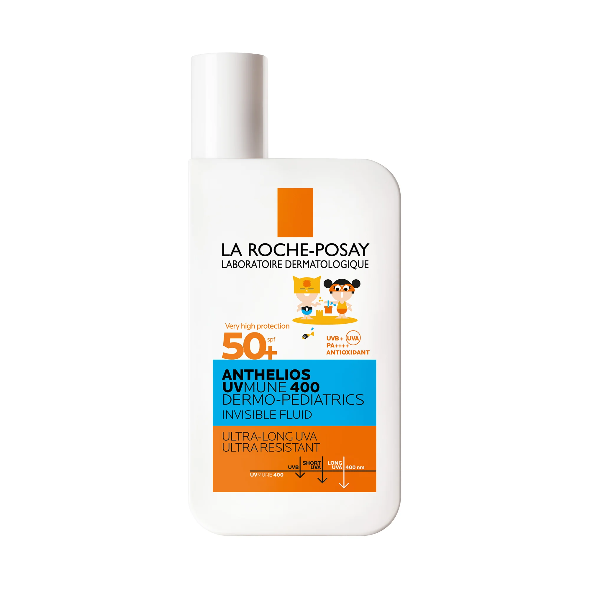 La Roche Posay Anthelios Fluido Uvmune Dp 50+ 50 ml Solare pediatrico per pelli fragili e a tendenza atopica