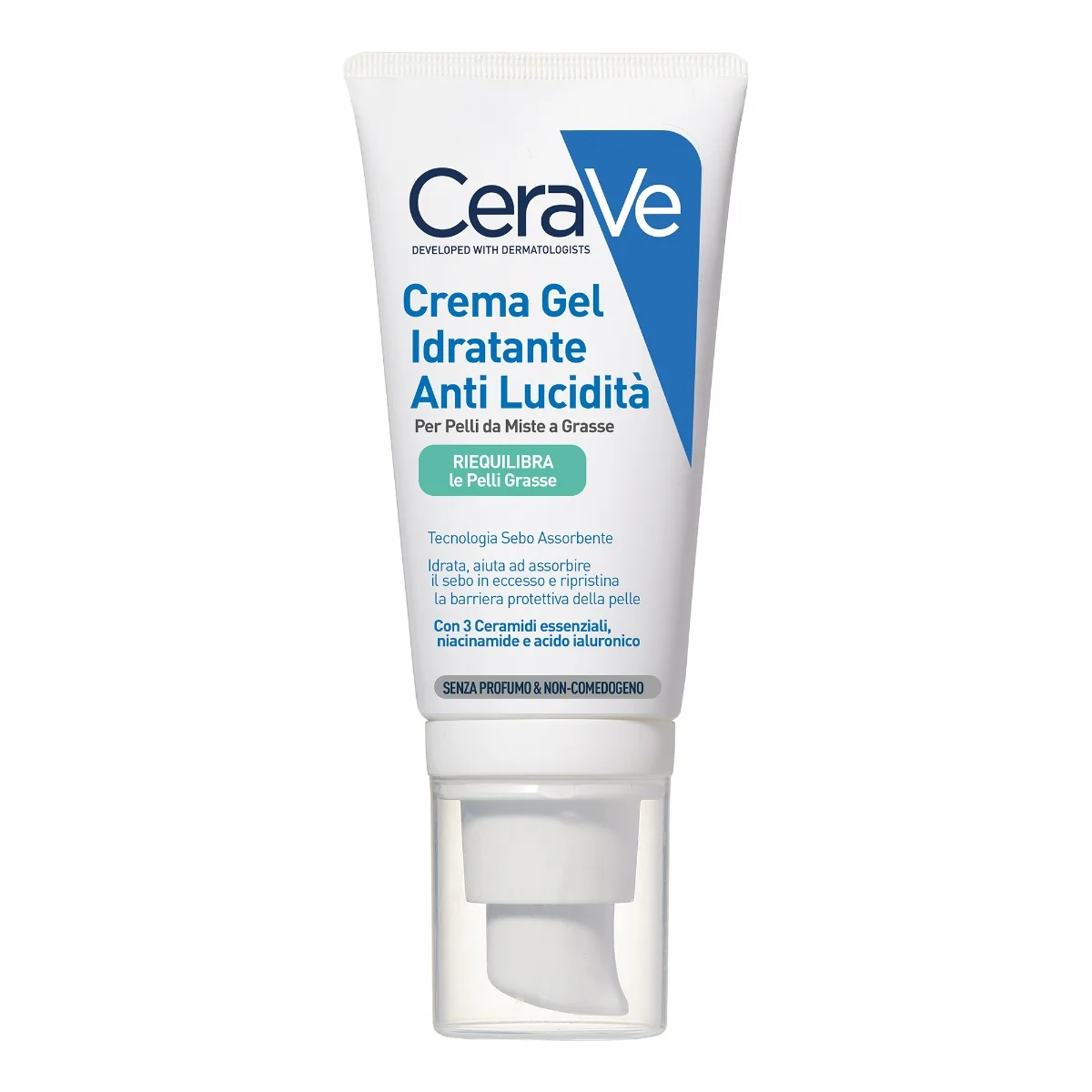 Cerave Crema Viso Idratante Mat 52 Ml Pelli da Miste a Grasse