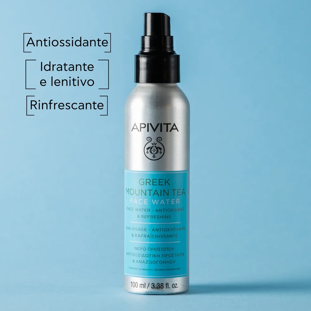 Apivita Face Water Moun Tea 100 Ml Idratante e Protettiva