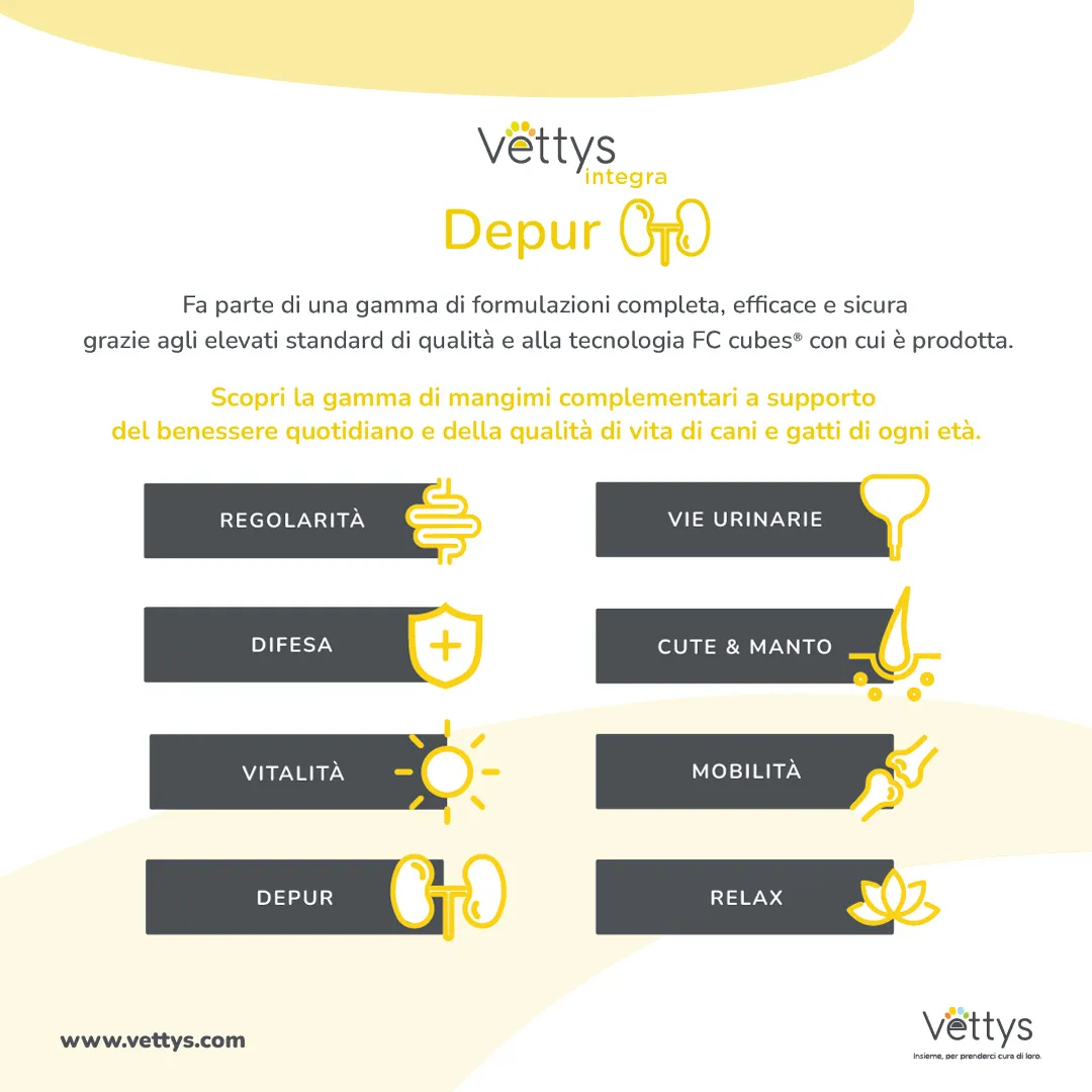 Vettys Integra Depur Gatto 30 Compresse Reni del Gatto