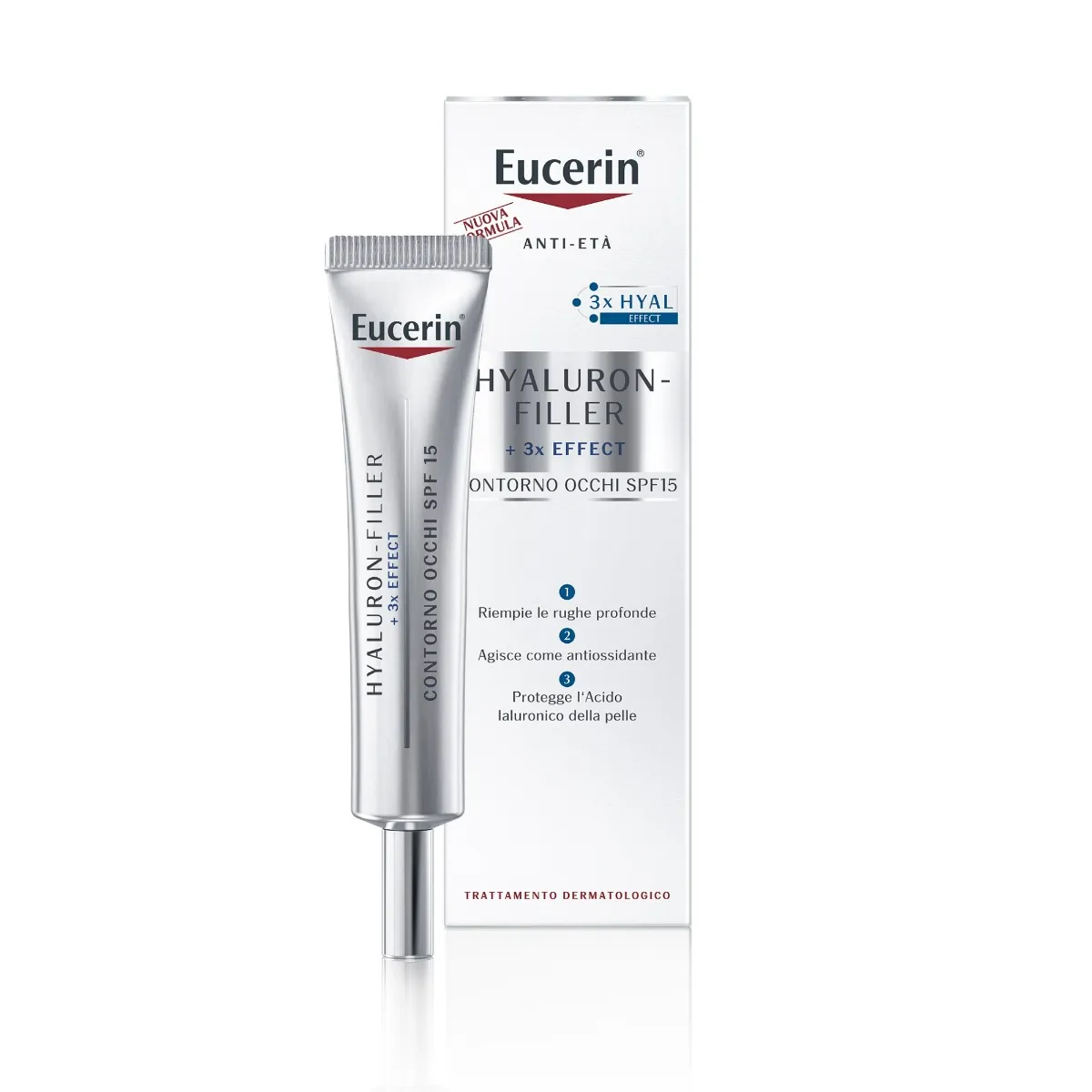 Eucerin Hyaluron Filler Eye SPF 15 15 ml Contorno Occhi