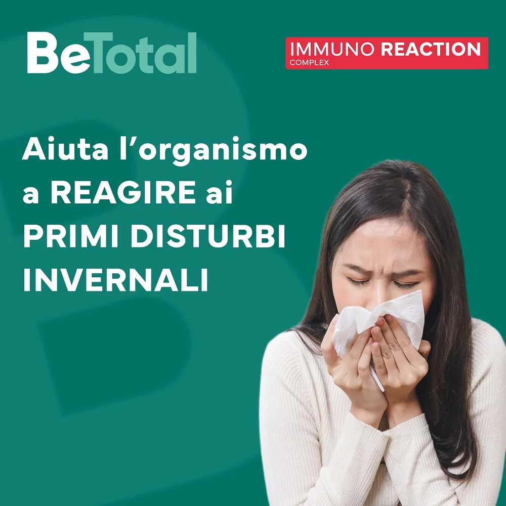 Be-Total Immuno Reaction 8 Flaconcini Integratore Alimentare Difese Immunitarie Vitamina C