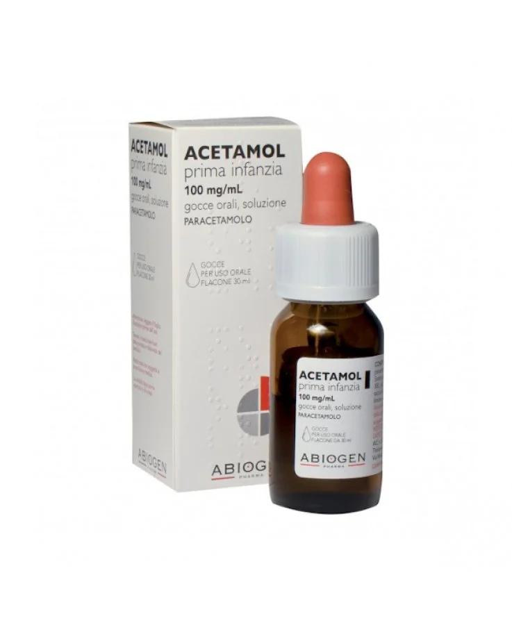 Acetamol Prima Infanzia 100 mg/ml Gocce 30 ml Paracetamolo