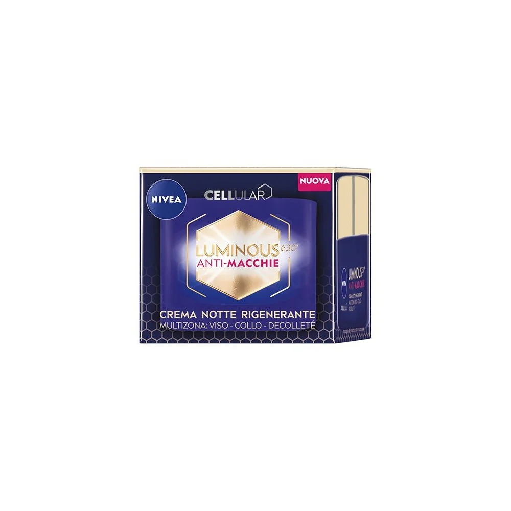 Nivea Cellular Luminous Crema Antimacchie Notte 50 ml Viso, collo e decolleté