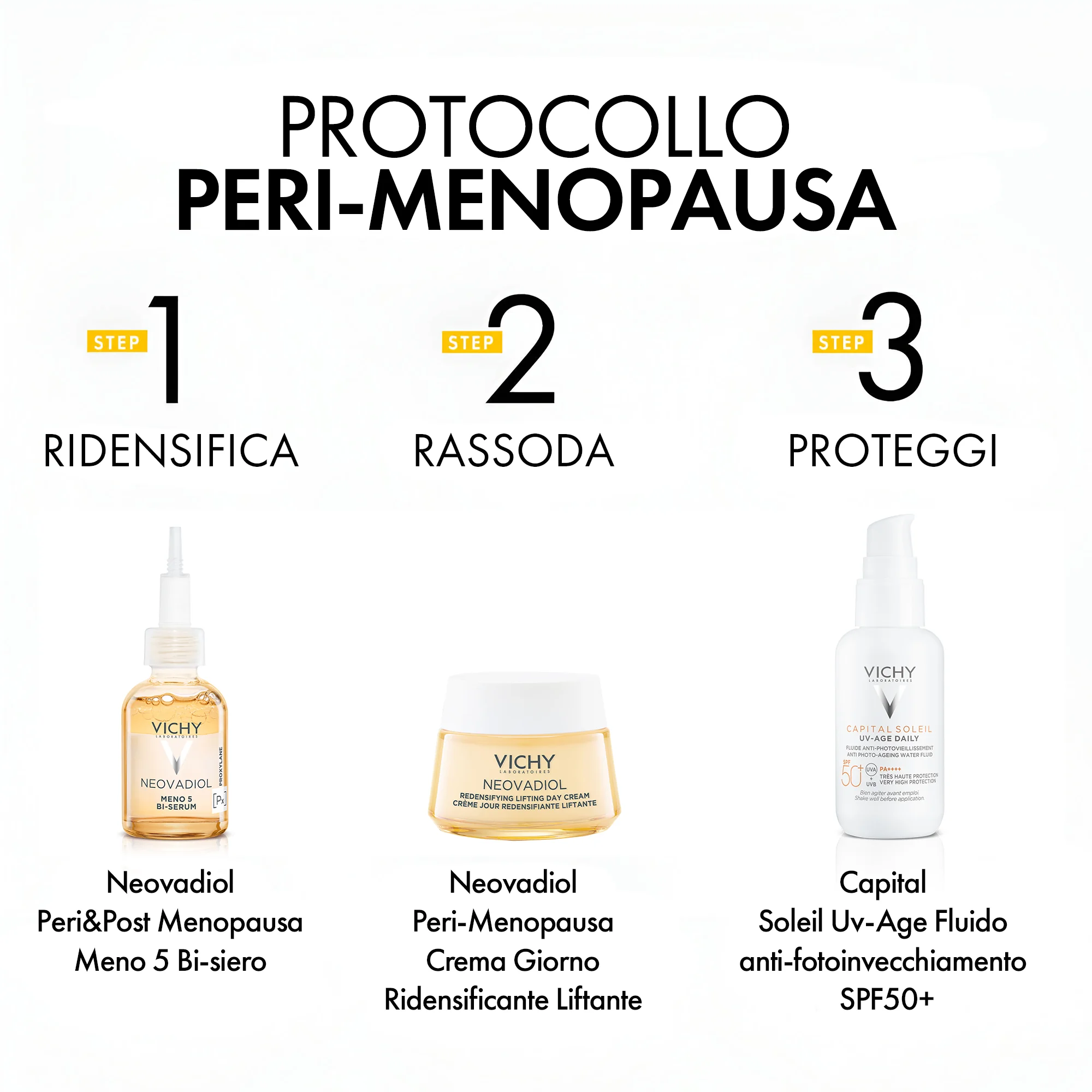 Vichy Neovadiol Peri & Post Menopausa Meno 5 Bi-Serum 30 Ml Rassodante, Anti-età