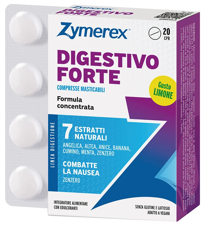 Zymerex Digestivo Forte Limone 20 Compresse Senza Glutine