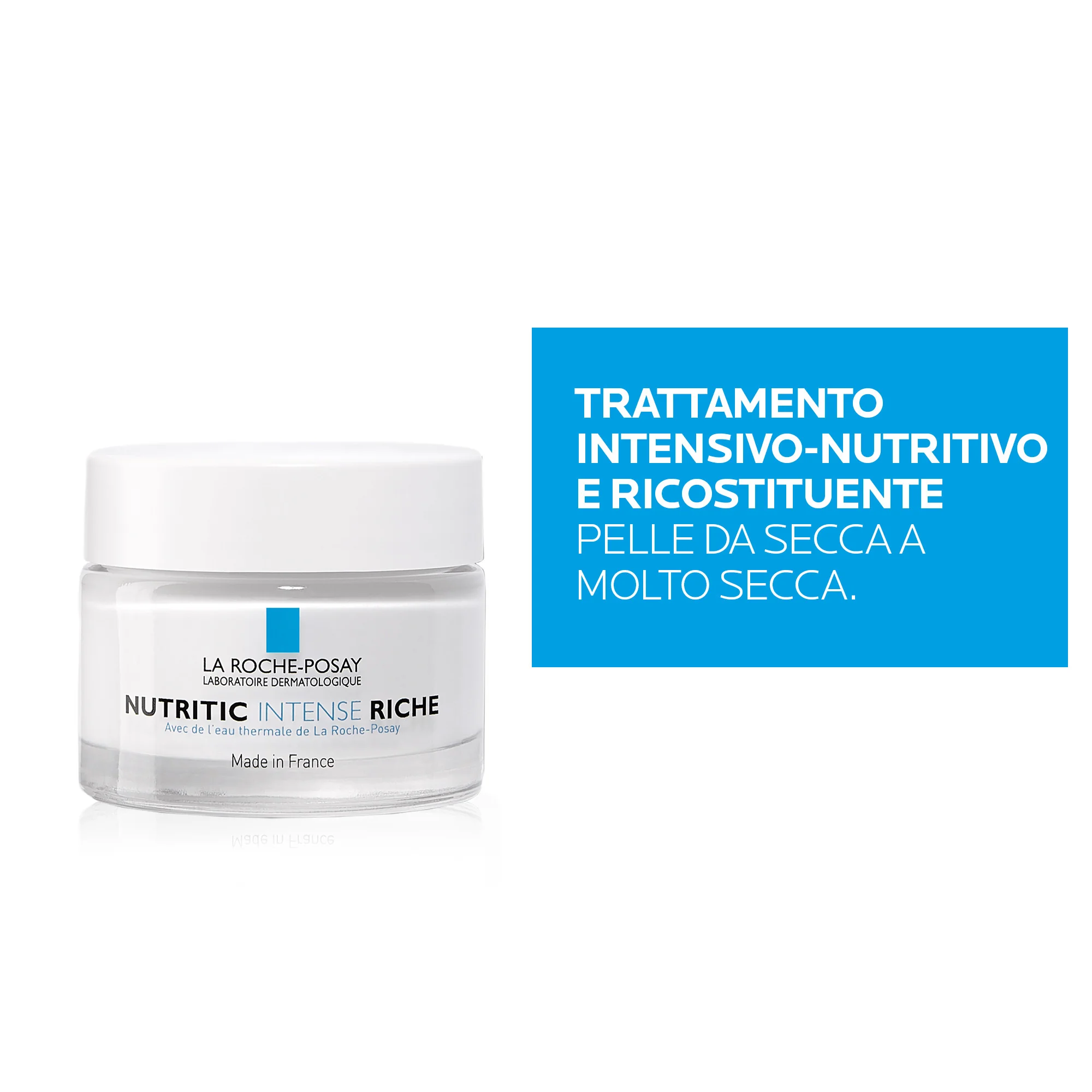 La Roche Posay Nutritic Intense Riche Crema Nutri-Ricostituente Vaso 50 ml Pelle sensibile e secca