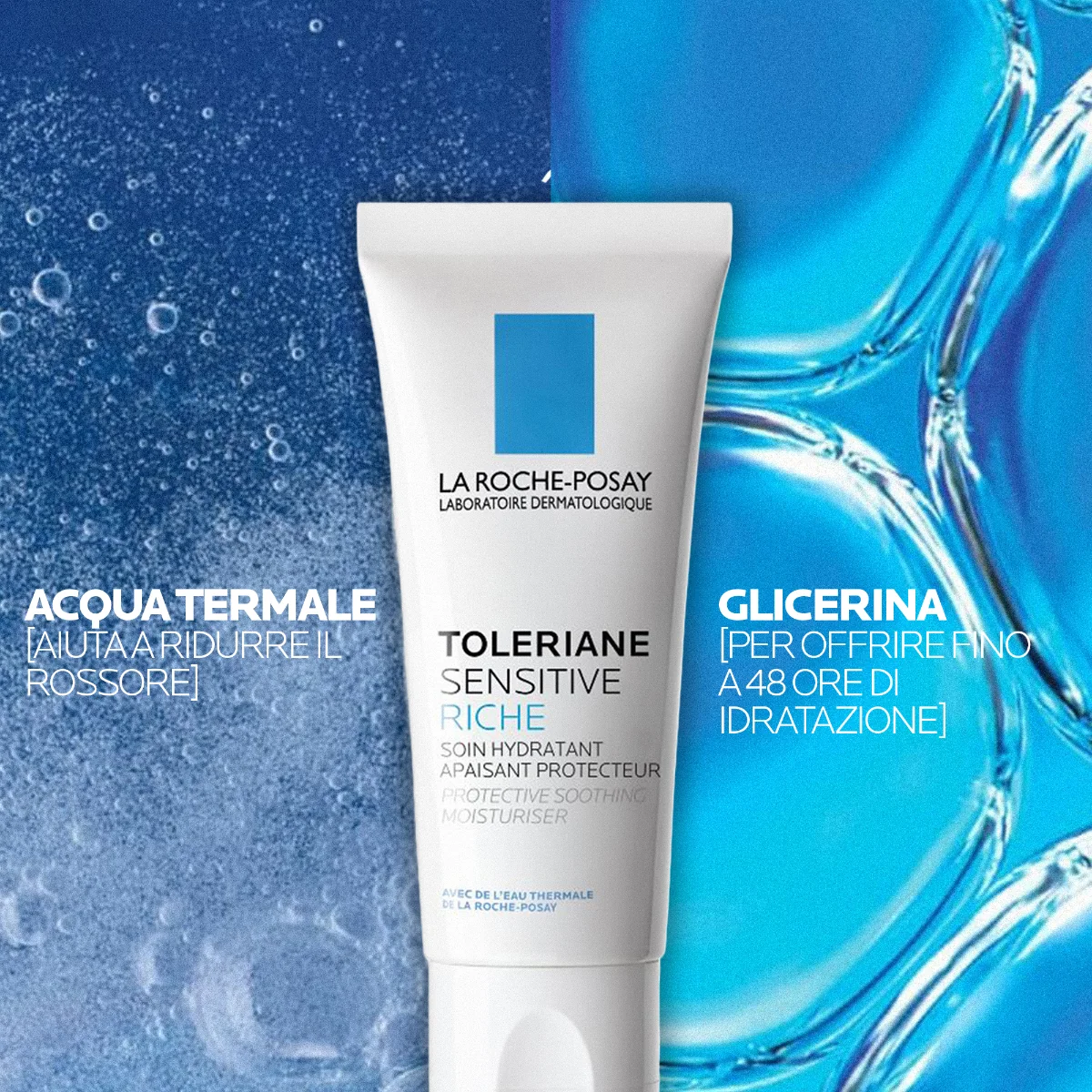 La Roche Posay Toleriane Sensitive Crema Ricca 40 Ml Pelle secca e reattiva