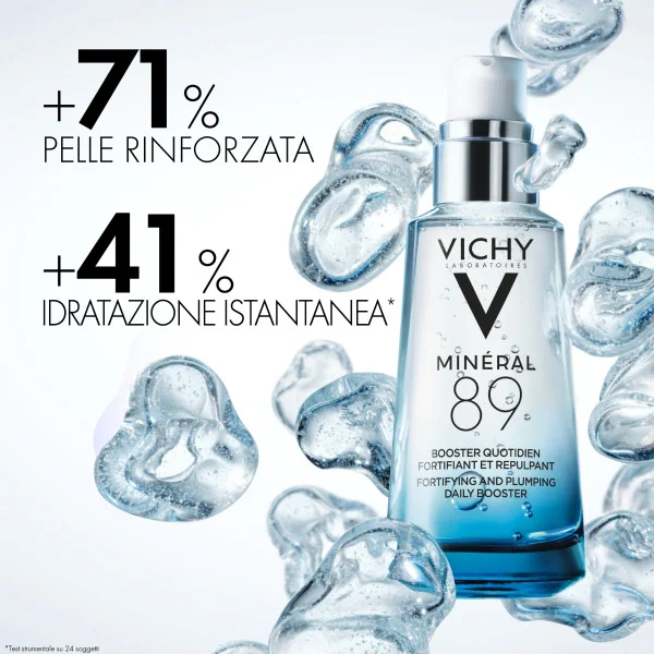 Vichy Minéral 89, 50 Ml Booster quotidiano fortificante e rimpolpante con acido ialuronico