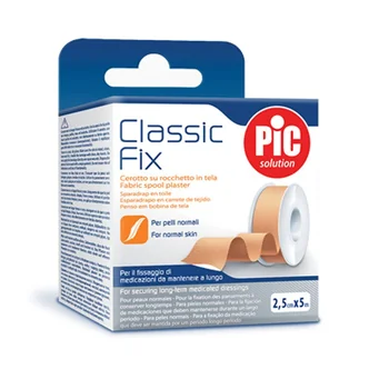 Pic Classic Fix Cerotto su Rocchetto in Tela 2,5 cm x 5 m Medicazione