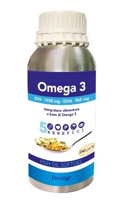 Prestige Omega 3 240 Perle Benessere di Tutto l'Organismo