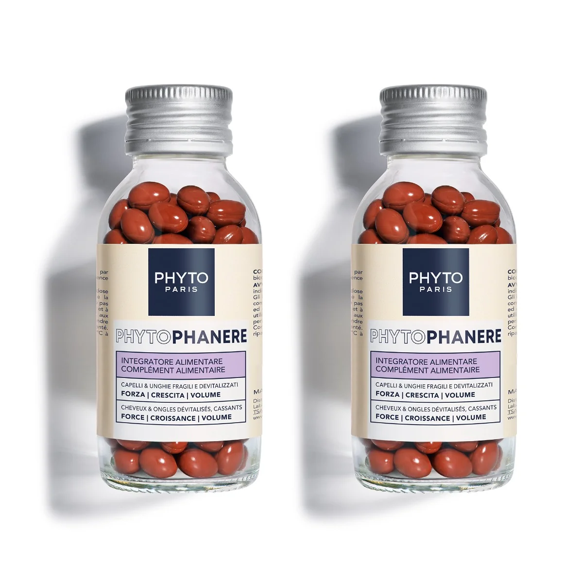 Phyto Phytophanere 180 Capsule Integratore Alimentare per Capelli e Unghie
