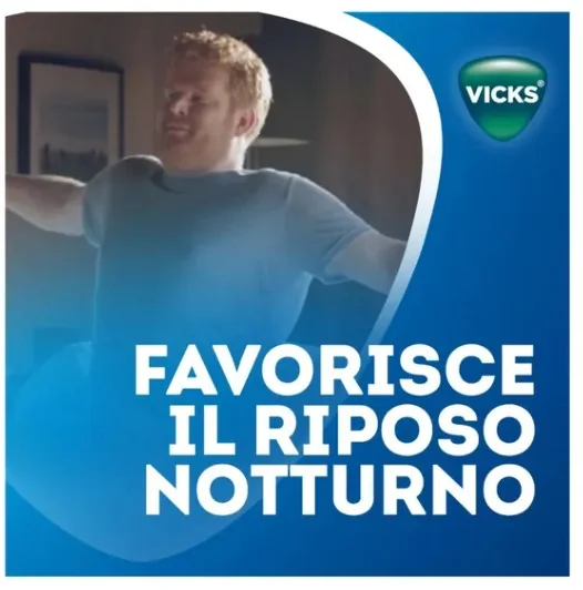 Vicks MediNait Sciroppo 180 ml Contro i Sintomi di Influenza Raffreddore Febbre e Tosse