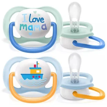 Avent Ultra Air Succhietto Mama/Boat Maschio 0-6 Mesi 2 Pezzi