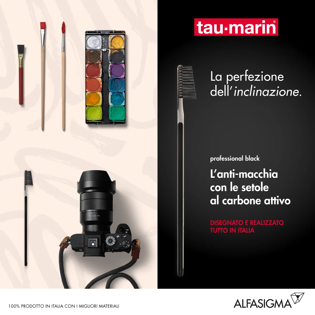 Taumarin Spazzolino Professional Black Antibatterico