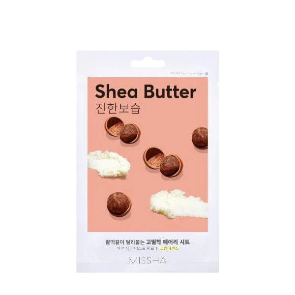 Missha Airy Fit Sheet Mask Shea Butter 19 G Maschera viso in tessuto