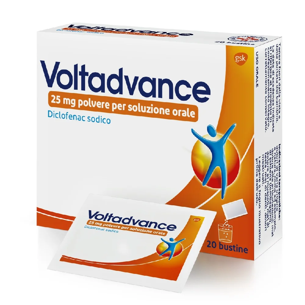 Voltadvance Polvere 25 mg 20 Bustine Dolori Articolari