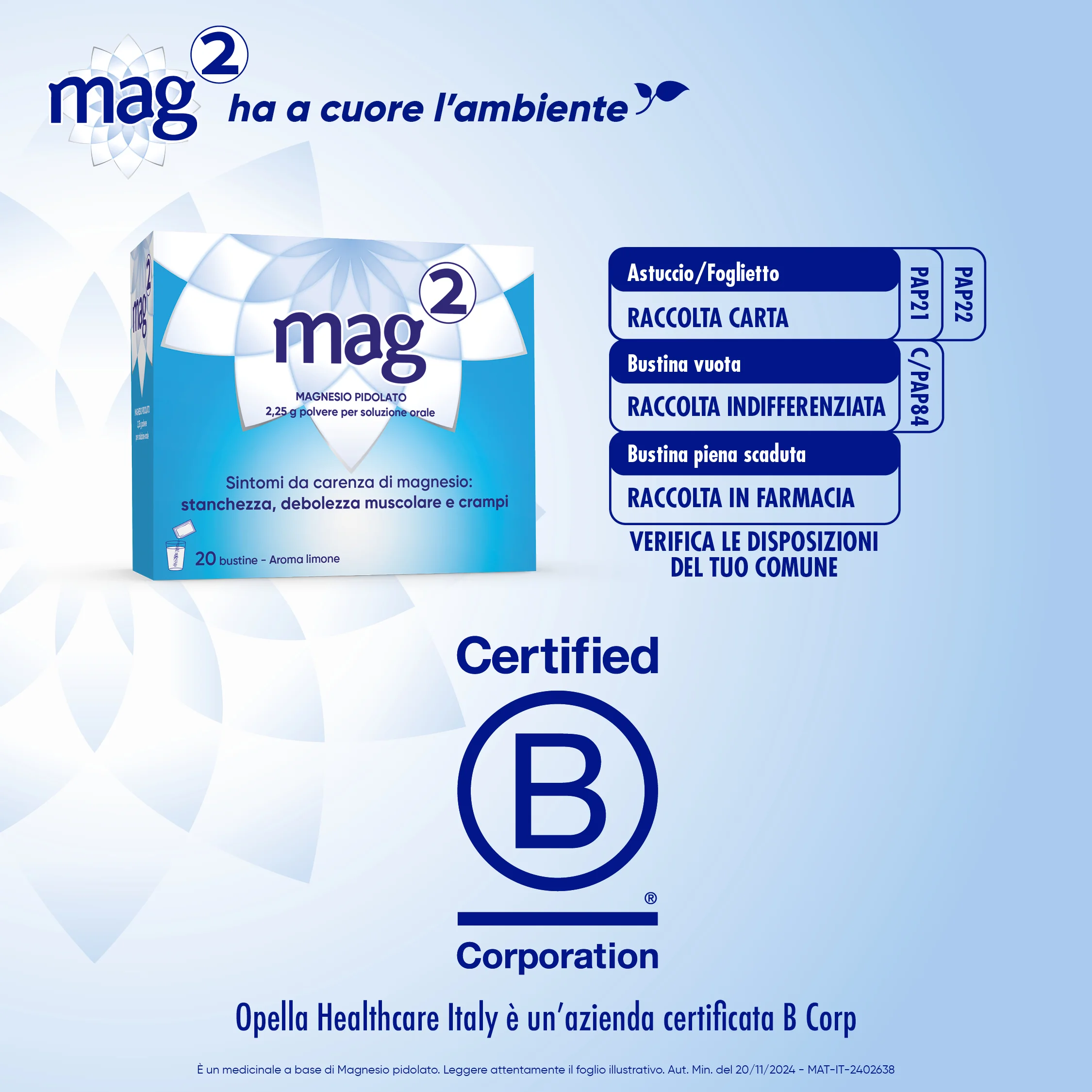 Sanofi Mag2 2,25 g 20 Buste Integratore di Magnesio