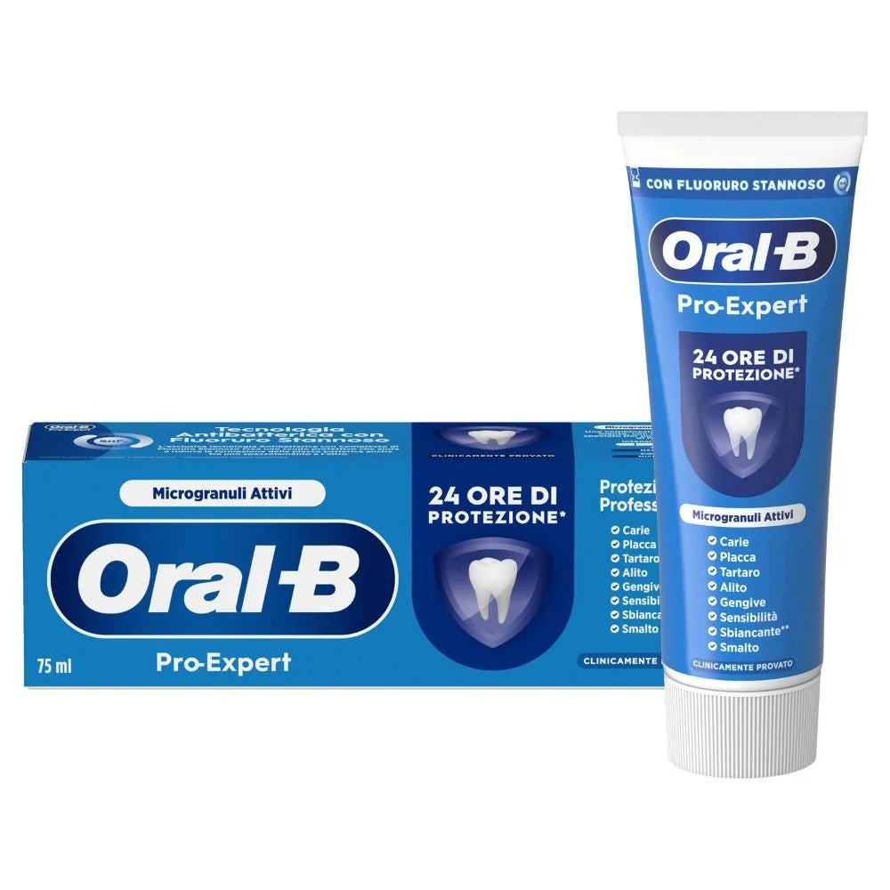 Oral-B Pro-Expert Dentifricio con Microgranuli Attivi 75 ml Protezione Professionale