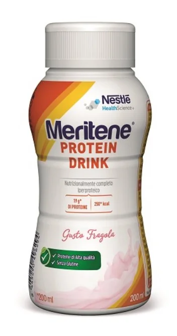 Meritene Drink Fragola 200 ml Bevanda Ipercalorica