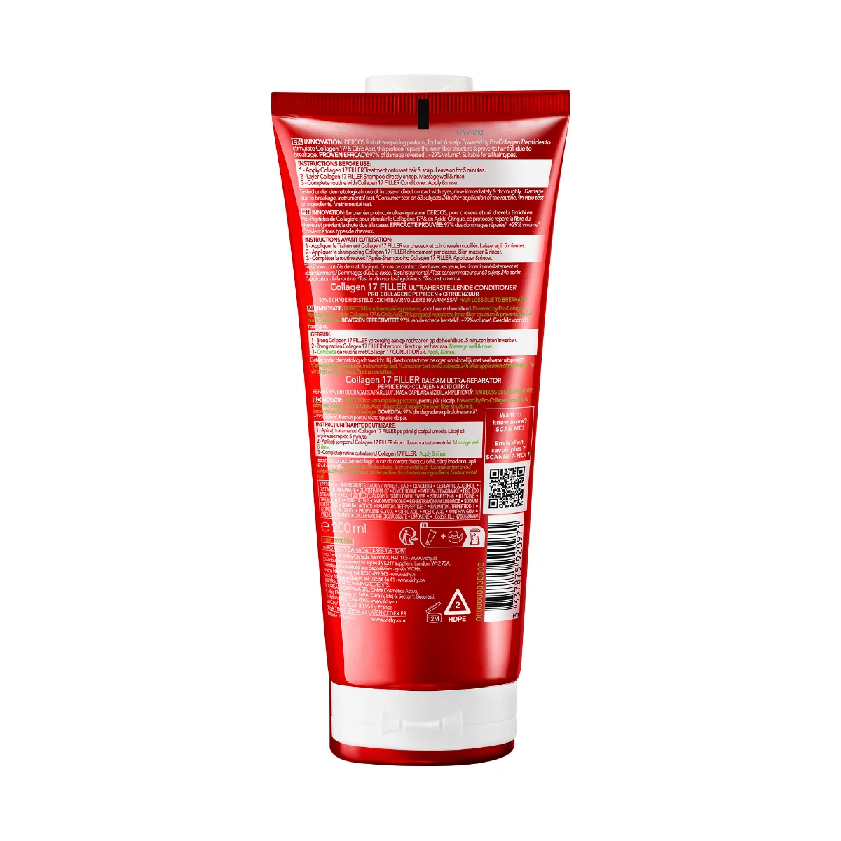 Dercos Technique Collagen Repair Balsamo 200 Ml Trattamento Riparatore