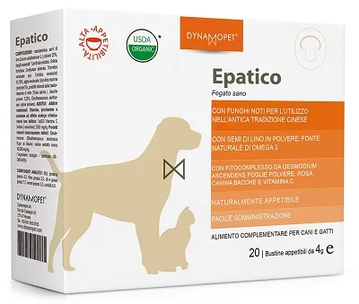 Epatico Alimento Complementare Epatico Cani Gatto 20 Bustine 4 g