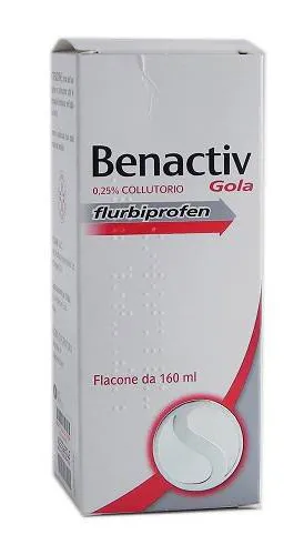 Benactiv Gola Collutorio 2,5 mg/ml Flurbiprofene 160 ml