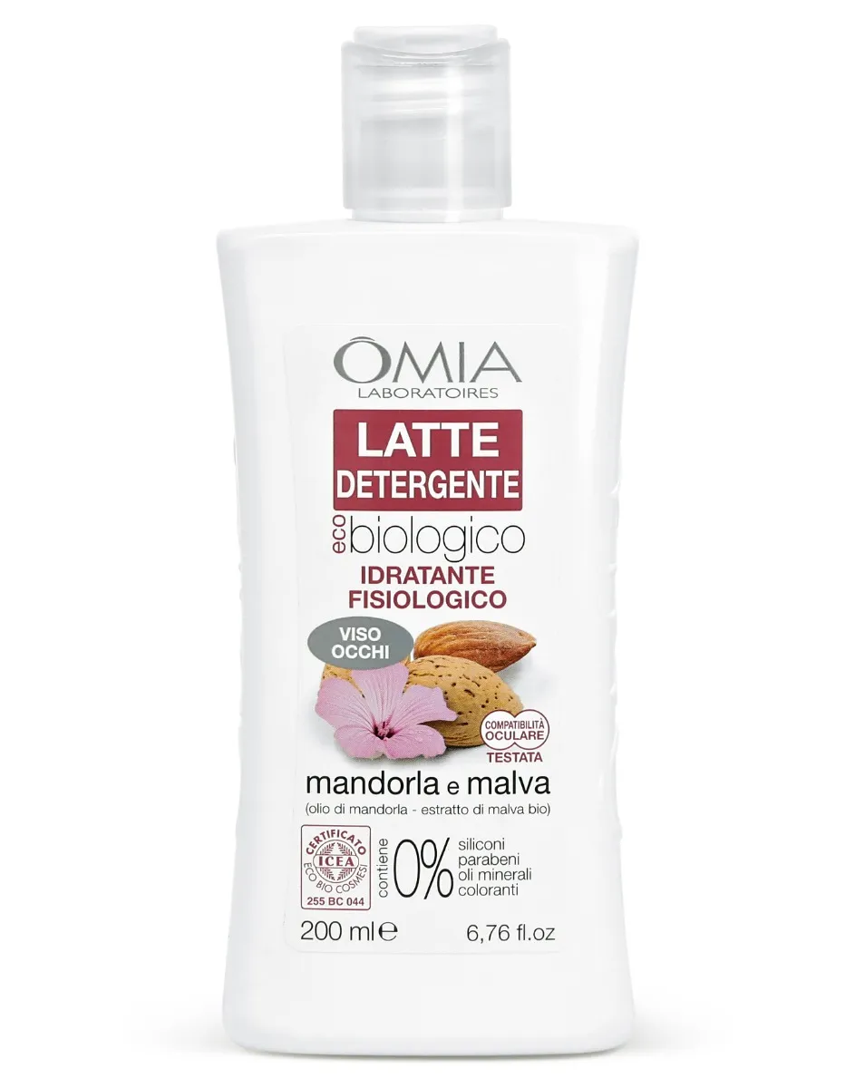 Omia Latte Detergente Viso Ecobio Mandorla e Malva 200 ml 