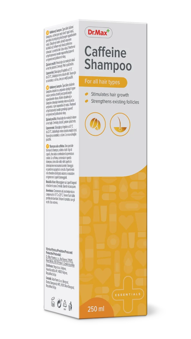 Dr. Max Shampoo alla Caffeina 250Ml Rafforzante e Anticaduta
