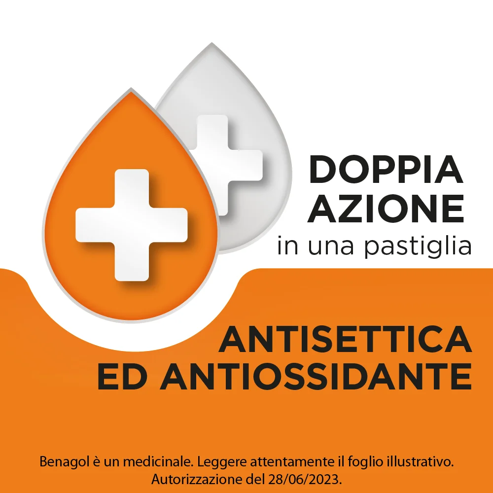 Benagol Pastiglie Vitamina C Gusto Arancia Antisettico Cavo Orale 36 Pastiglie Antisettico Cavo Orale
