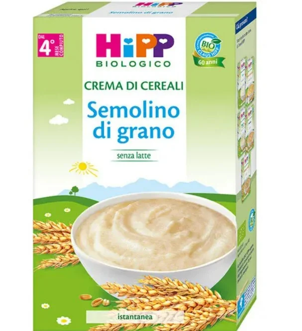 Hipp Bio Crema Di Cereali Semolino Di Grano 200 G Per svezzamento