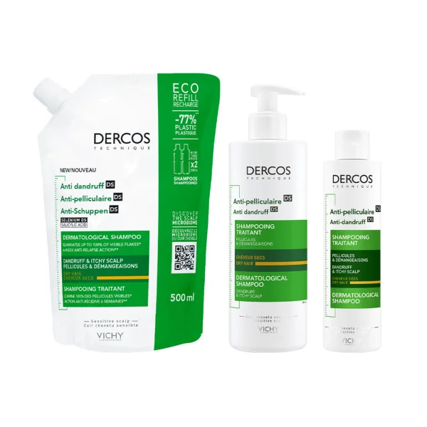 Vichy Dercos DS Shampoo Antiforfora Capelli secchi 200 ml Cuoio capelluto sensibile