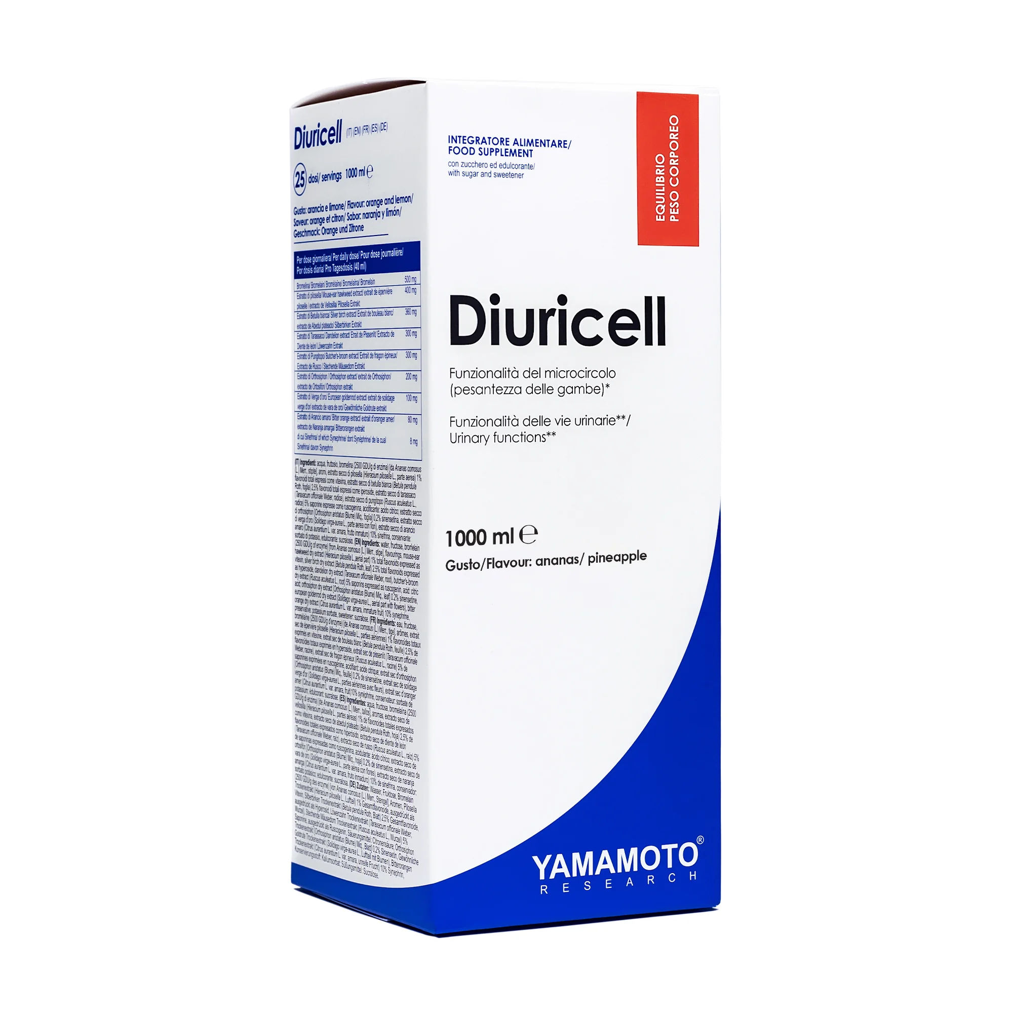 Yamamoto R Diuricell 1000 Ml Gusto Ananas