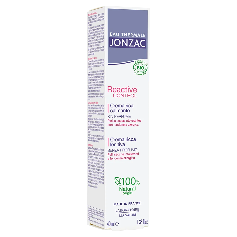 Jonzac Crema Ricca Alta Tolleranza Reactive 40 Ml Pelli Intolleranti a Tendenza Allergica