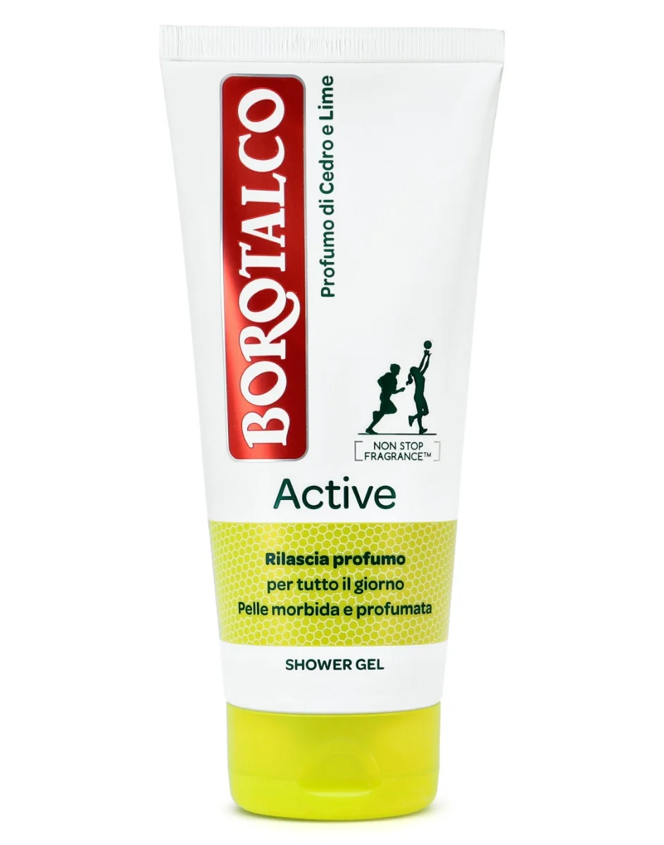 Borotalco Doccia Active Giallo 200 ml Profumo di cedro e lime