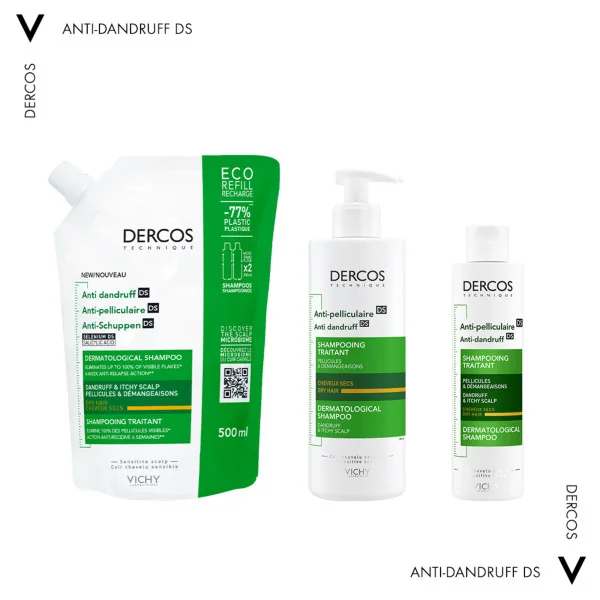Vichy Dercos DS Shampoo Antiforfora Capelli secchi 200 ml Cuoio capelluto sensibile