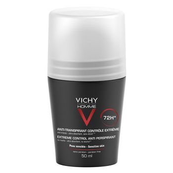 Vichy Homme Deodorante Roll On 72h 50 ml antitraspirante per pelli sensibili
