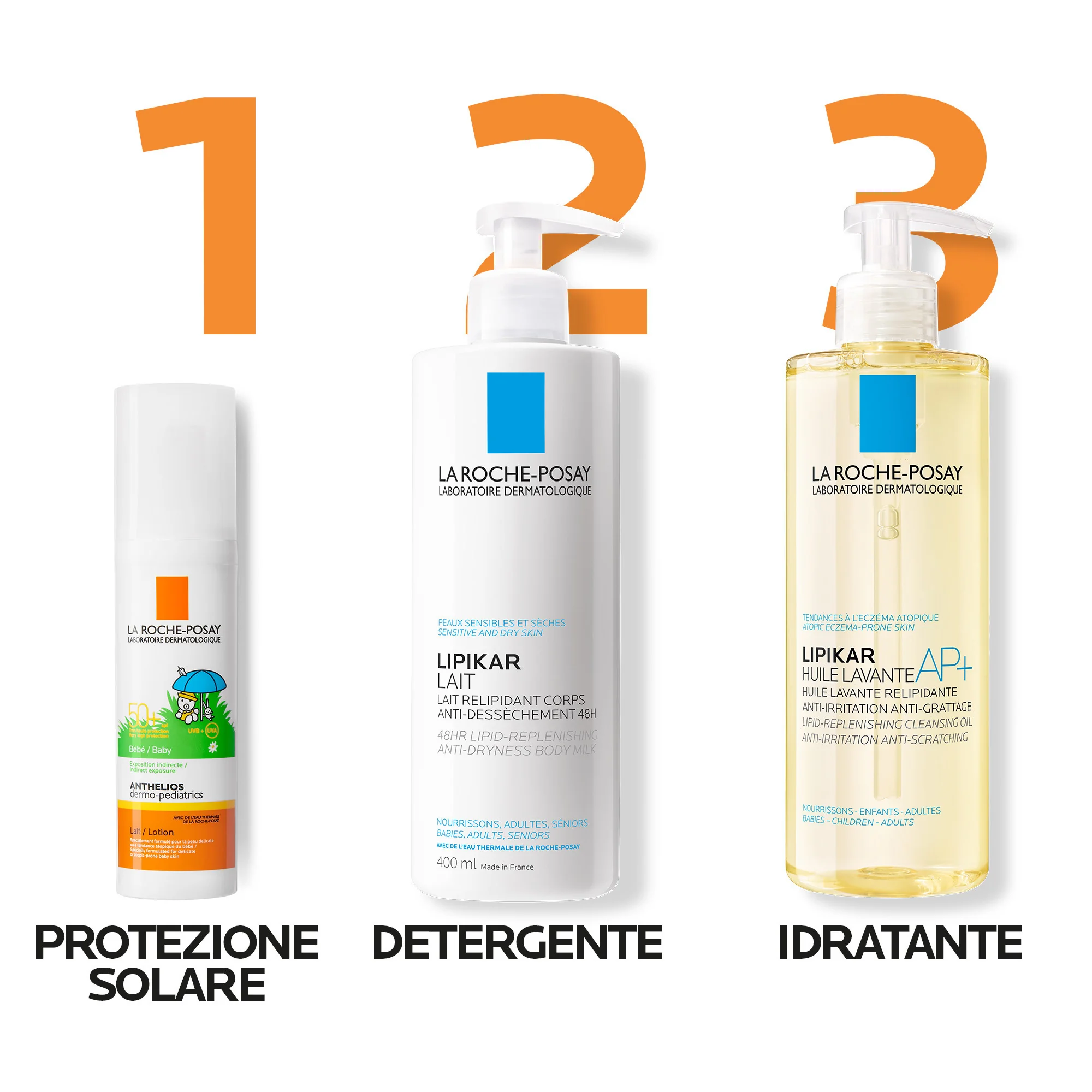La Roche Posay Anthelios Latte Protettivo Bebè SPF50+, 50 Ml Protezione solare per neonati