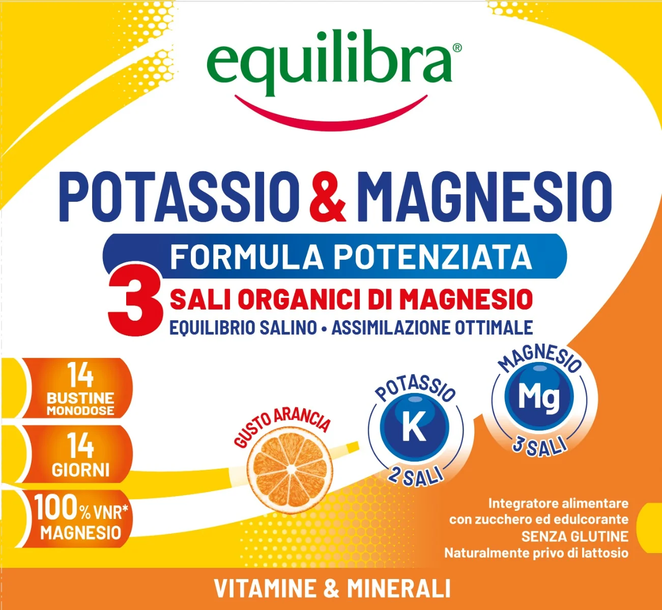 Potassio & Magnesio 3 14 Bustine Integratore di Sali Minerali