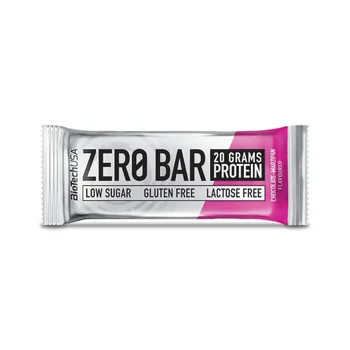 Biotechusa Zero Bar Cioccolato Marzapane 50 g Barretta Proteica