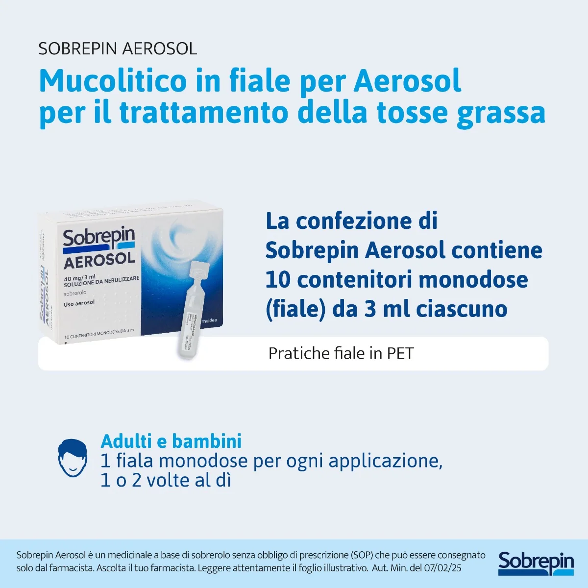 Sobrepin Aerosol Monodose 40Mg 10 3Ml