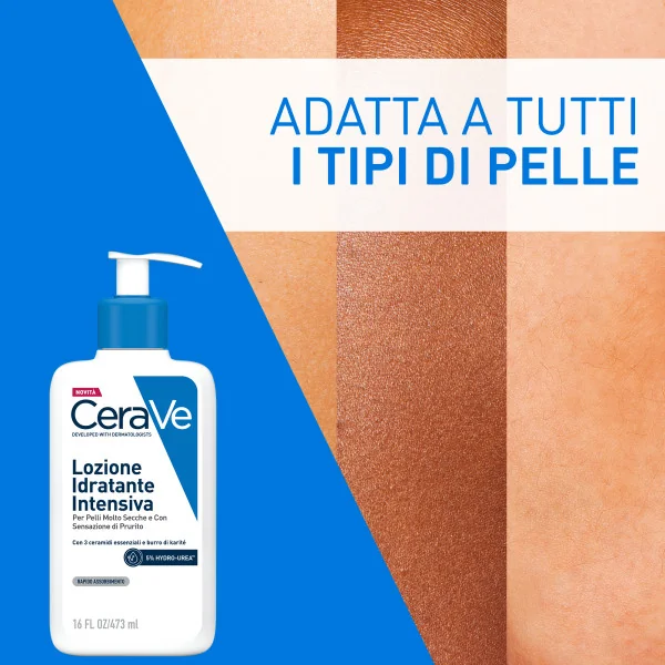 Cerave Lozione Idratante Intensiva 473 ml/16 Oz Per Pelli Molto Secche e Con Sensazione di Prurito