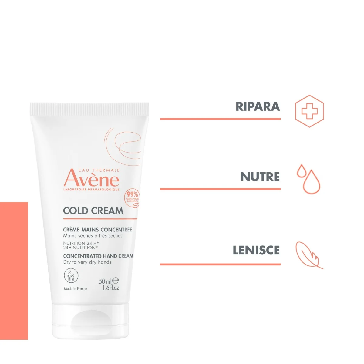 Avene Cold Cream Mani Concentrata 50 Ml Nutriente