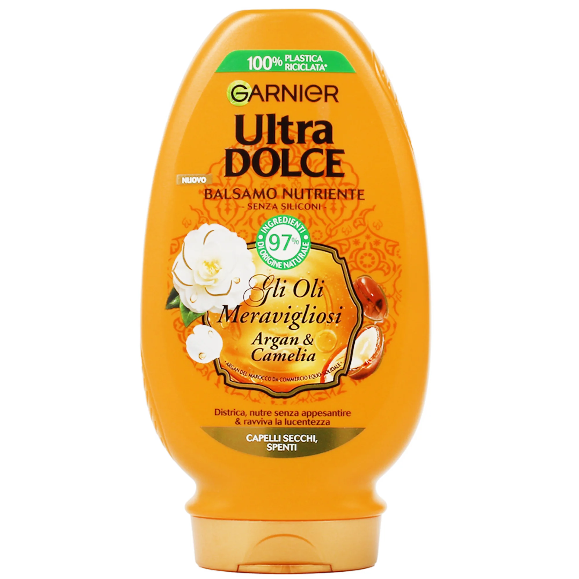 Garnier Ultra Dolce Balsamo Oli Meravigliosi Argan E Camelia 200 Ml Per capelli secchi e spenti