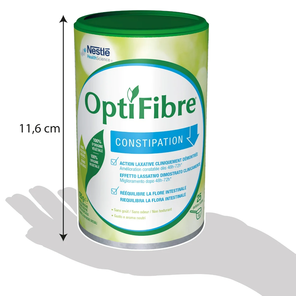 OptiFibre Constipation Per l'Equilibrio della Flora Intestinale 125 g
