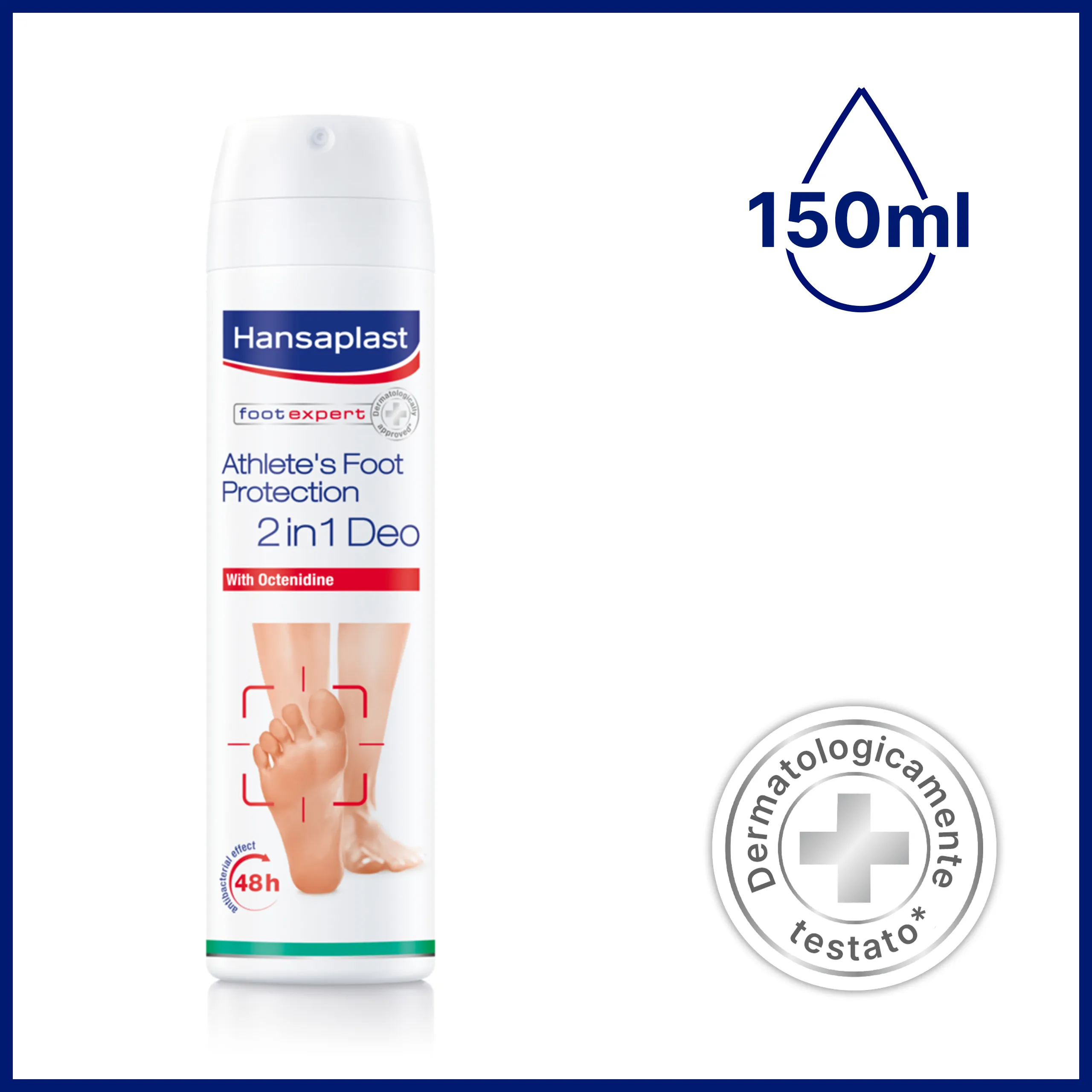 Hansaplast Athlete's Foot Protection Deo 150 ml 2 in 1