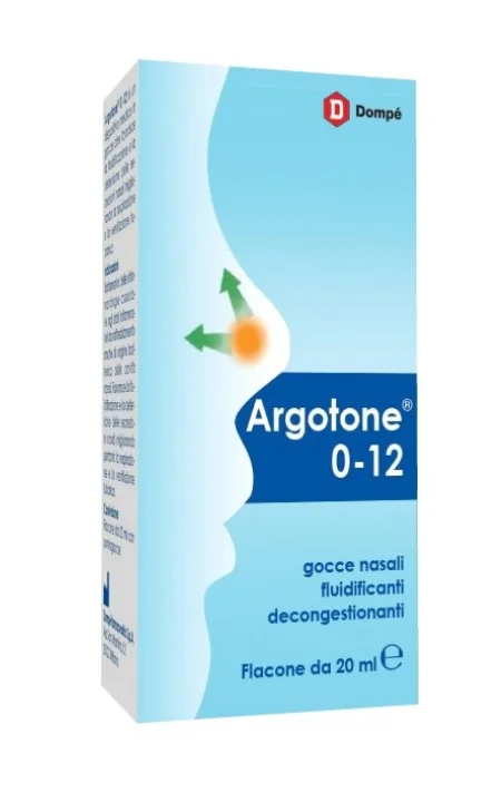 Argotone 0-12 Gocce Nasali 20 ml Gocce nasali fluidificanti e decongestionanti
